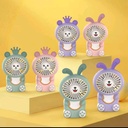 Quạt USB Mini Cầm Tay Dễ Thương Có Đèn Ban Đêm Đa Ứng Dụng