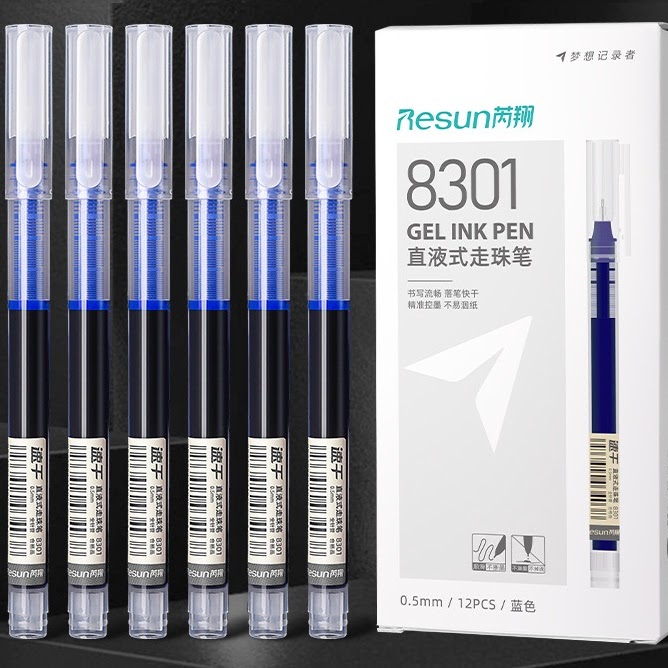 Hộp 12 bút gel resun 8301