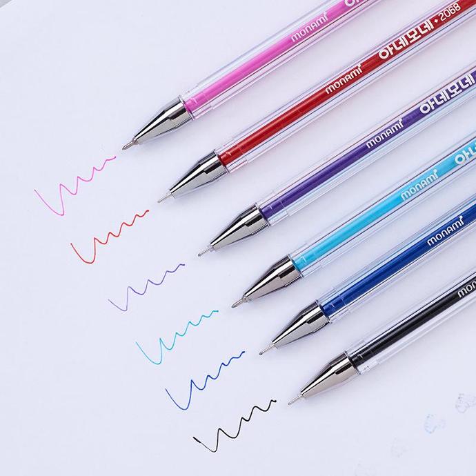 Bút gel Monami 2068 ngòi 0.38mm