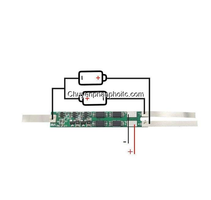 Mạch bảo vệ pin 18650 2S 6A 7.4Vcân bằng