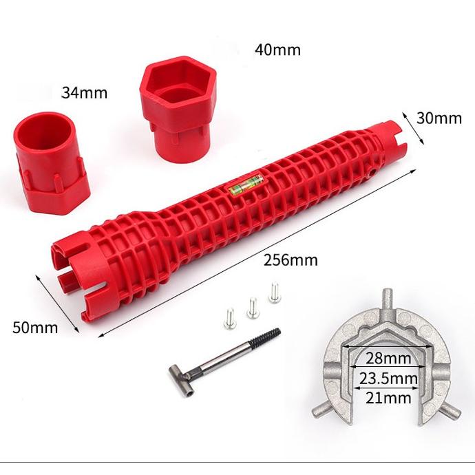 Cờ lê đa năng 8 trong 1 văn bồn cầu, bồn rửa chén