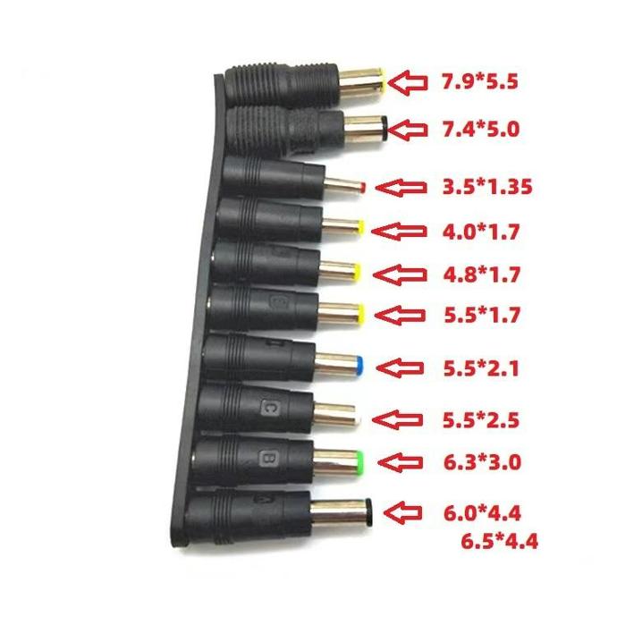 Bộ chuyển đổi đa năng 5,5 * 2,1MM cái ra 10 DC