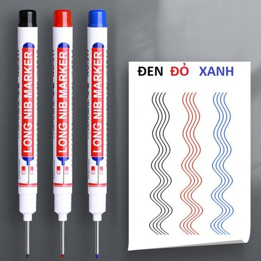 Bút đánh dấu đầu cỡ dài phòng tắm chế biến gỗ trang trí đa năng sâu lỗ bút dầu