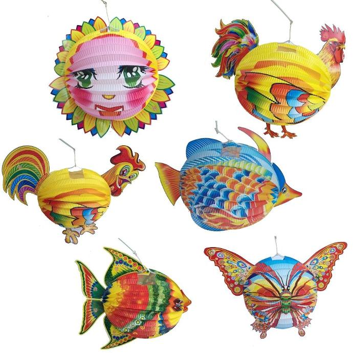 Lồng đèn trung thu giấy hình thú