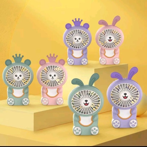 [WHNR0018] Quạt USB Mini Cầm Tay Dễ Thương Có Đèn Ban Đêm Đa Ứng Dụng