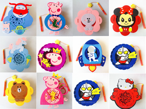 Lồng đèn trung thu vải không dệt hình thú