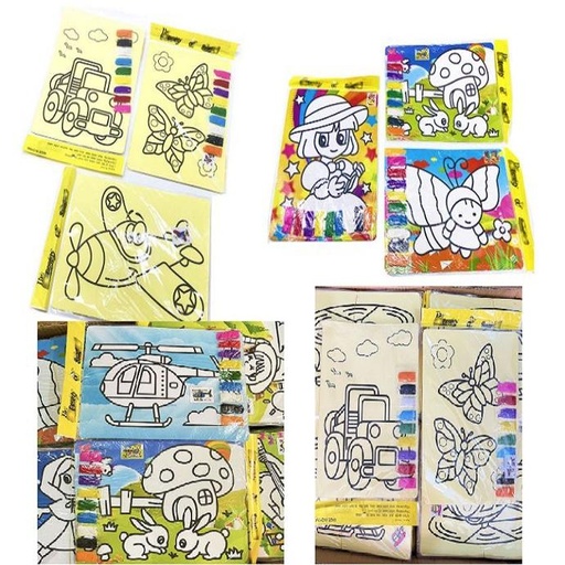 [WHNR0204] Tranh tô màu cát cho bé