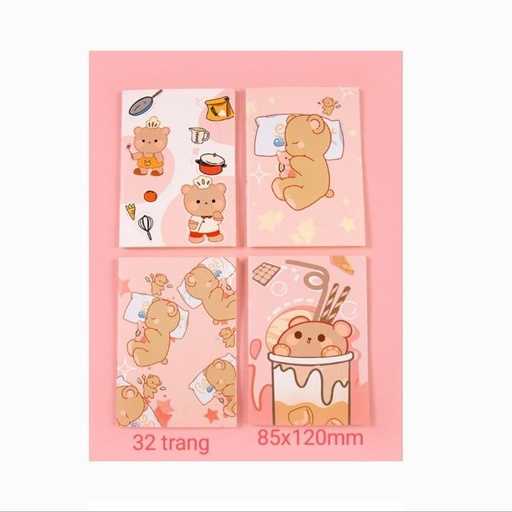 [WH167] Sổ tay hoạt hình mini book TCSTM02